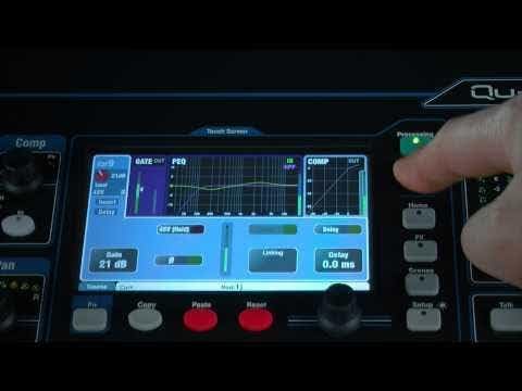 Allen & Heath QU-PAC 16-In/12-Out Ultra Compact Digital Mixer with Touchscreen Control,Black