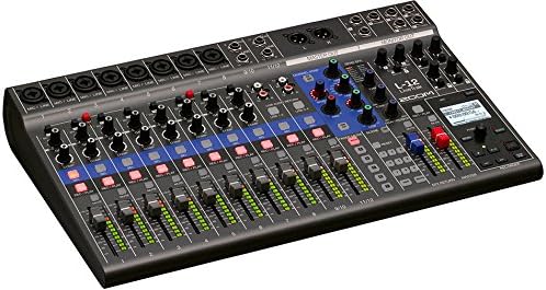 Zoom LiveTrak L-12 Live Mixer/Recorder Bundle with 6 XLR Cables and Austin Bazaar Polishing Cloth