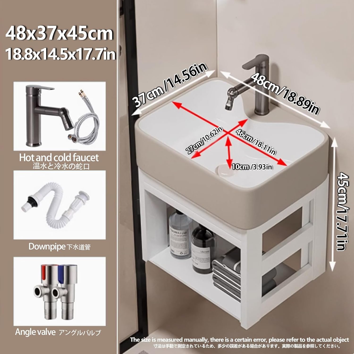 Utility Sink Small Wall Mount Corner Sink Modern Bathroom Vessel Sink Corner Mounted Corner Bathroom Vanity Sink Wall Mount Bathroom Sinks Corner Sink Vanity With Cold And Hot Water Pipe Fauc