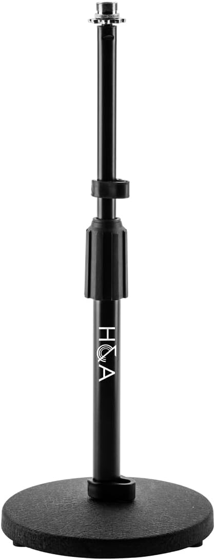 Rode PodMic Dynamic Podcasting Microphone, Bundle with Turnstile Audio TAPH100 Studio Monitor Headphones, H&A Tabletop Microphone Stand, Value Series 15' XLR M to F Mic Cable