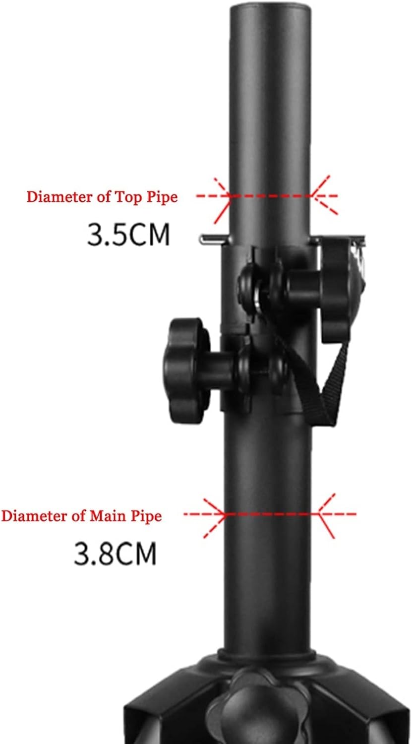 Speaker Stand Audio Bracket Speaker Tripod Bracket Floor All Metal Thickened Professional Audio Tripod KTV Stage Tray Shelf Speaker Mounts and Media Stands(Low Silver 605-100KG)