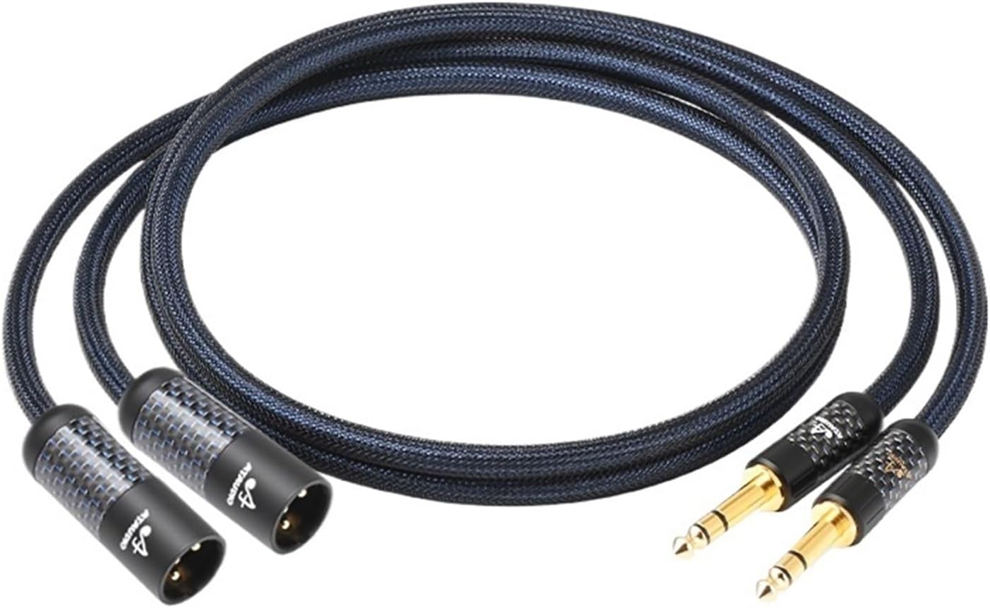HiFi 6.5 to XLR Cable Pure Silver Dual 6.5mm TRS Jack to 3Pin 2XLR Audio Cable for Mixer Speaker Microphone(3.5 m)