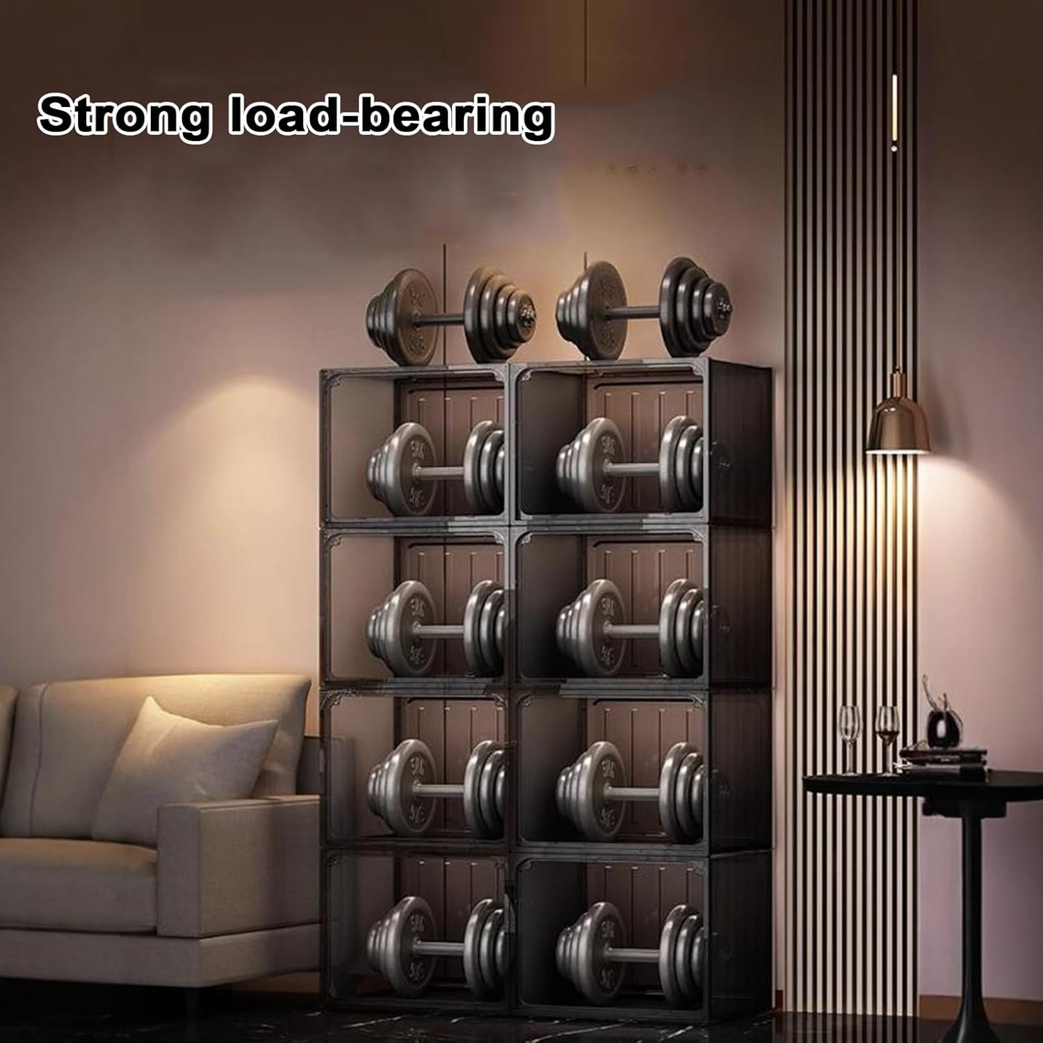 Acrylic Display Case for Collectibles Wine Cabinet Rack Storage Cabinet with Strong Magnetic Self-Priming Door Space-Saving for Collectibles, Toys, Books(Gold,35x30x150cm)