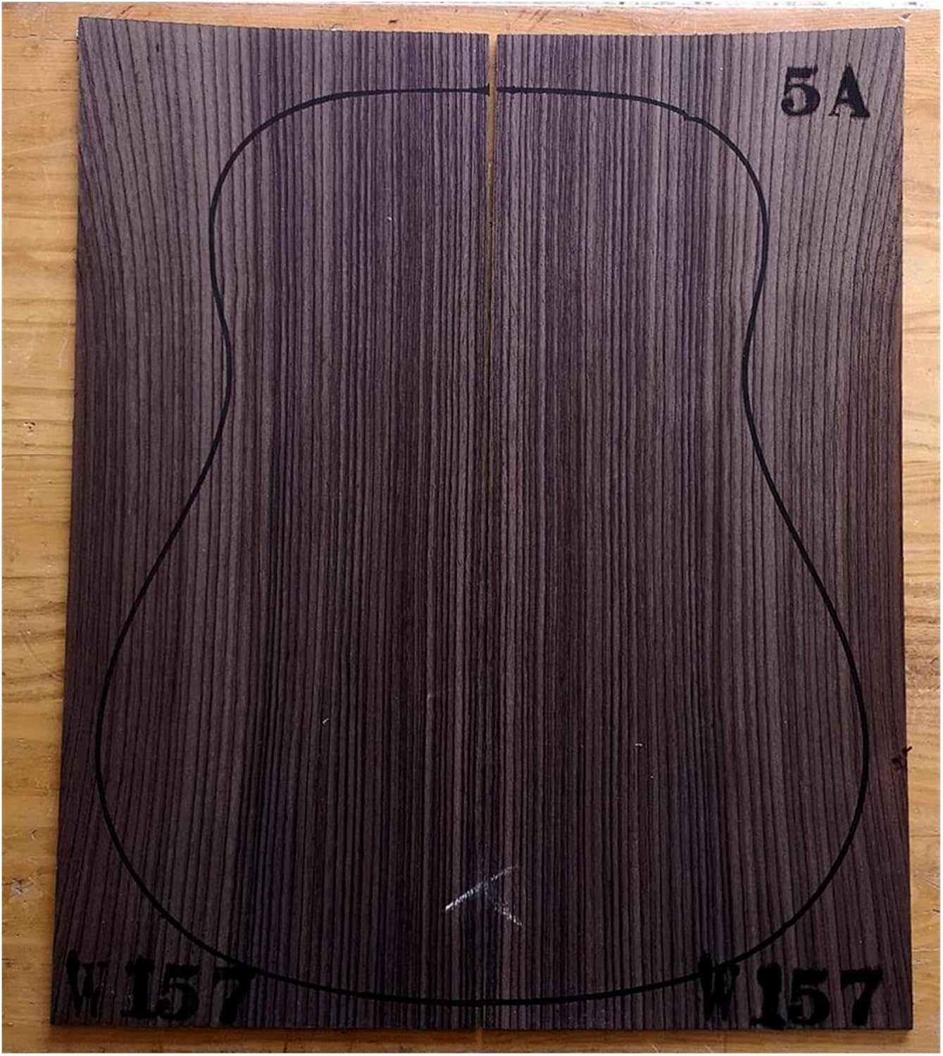 India Rose Wood Back Panel Wool Guitar Production Material Accessories DIY Guitar Kit (Color : 15)