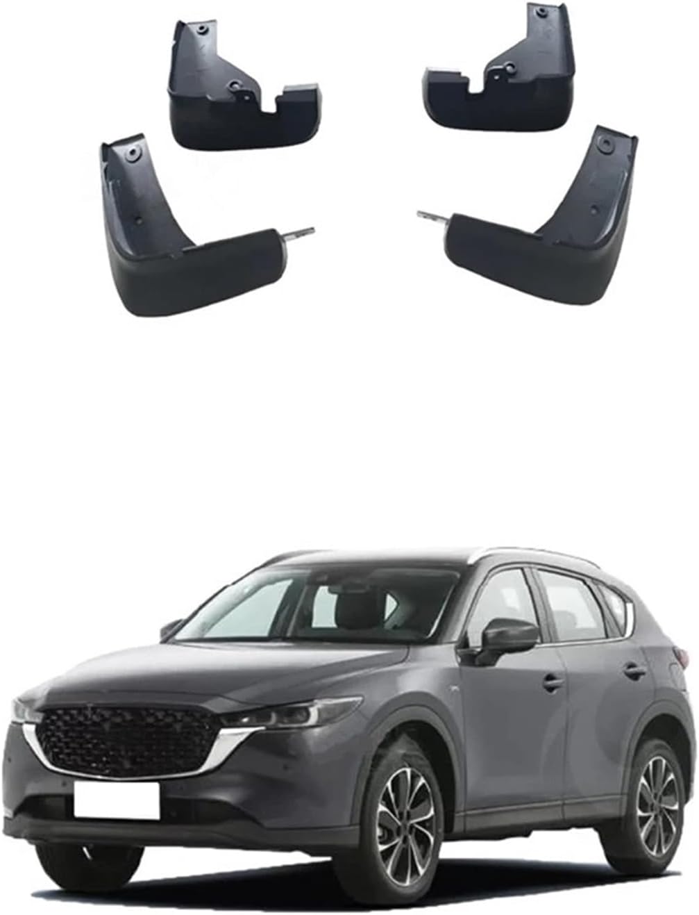 Soft Mud Compatible For Mazda CX-5 2013-2024 Accessories TPE Mudguards Original Design Fender Anti-Snow Anti-Sand Guard Protector(2022-2024 CX-5)