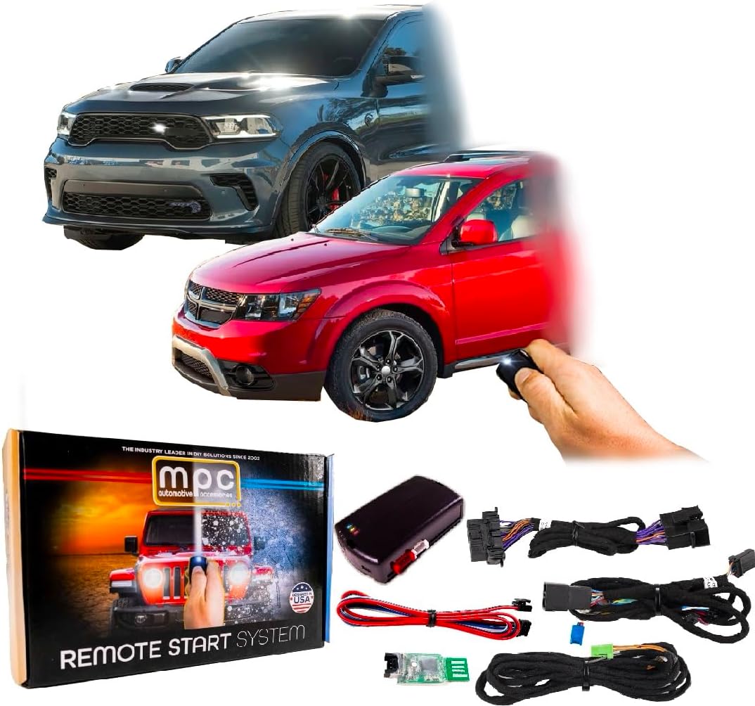 MPC Remote Start Kit Compatible with Dodge Durango 2018-2024 & Journey 2018-2020 | Gas | Push to Start | Plug-n-Play | Use OEM Key Fob