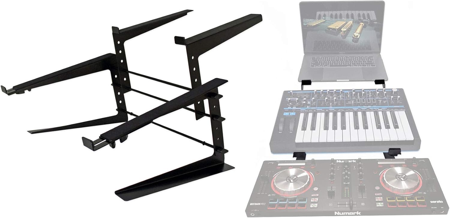 (1) PRESONUS EarMix 16M 16x2 16-Channel AVB Personal In-Ear Monitor/Headphone Mixer Bundle with (1) Rockville PRO-M50 Studio Headphones and (1) Rock2d2 Adjustable Dual Shelf Stand (3 Items)