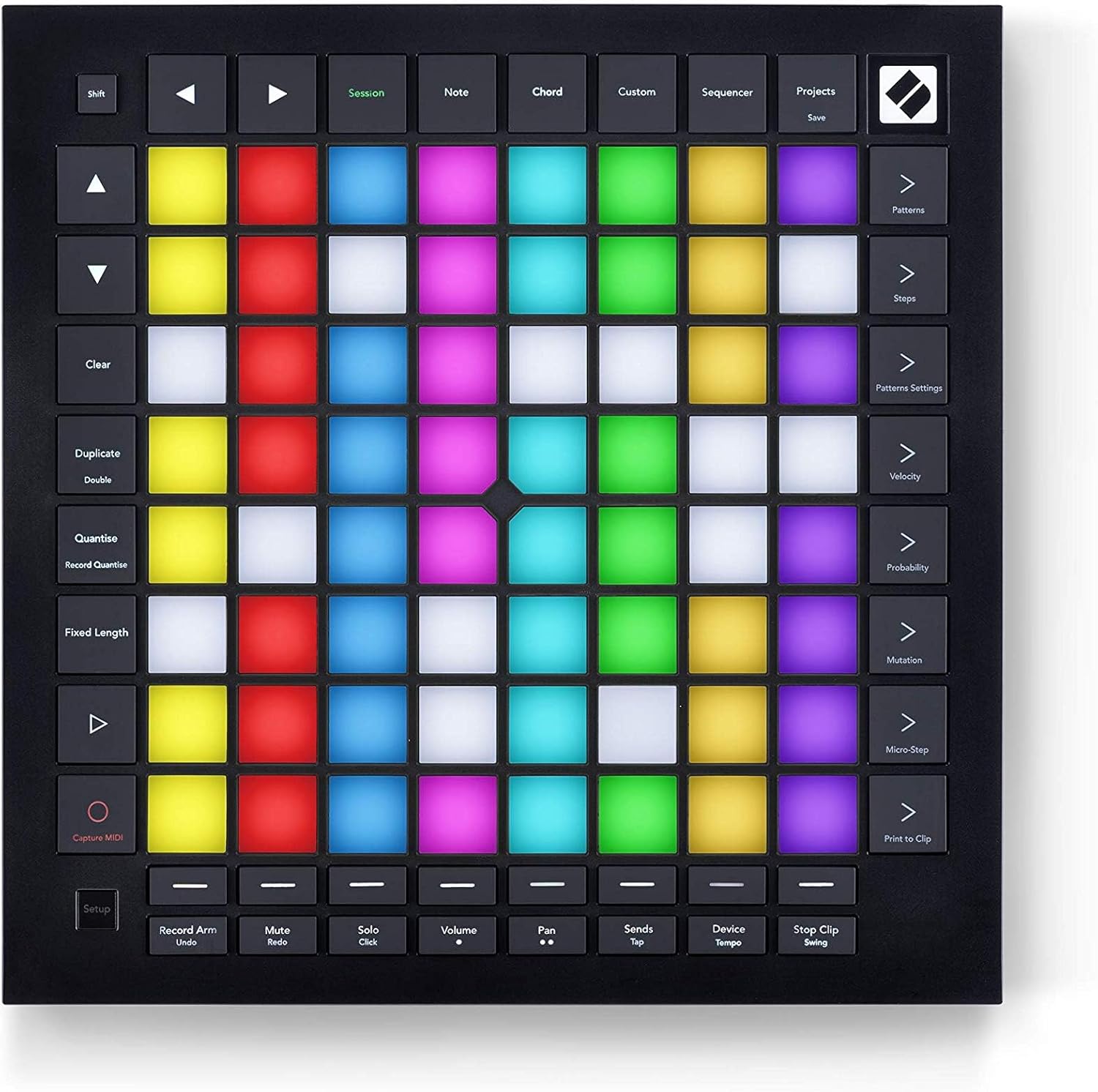 Novation Launchpad Pro MK3, MIDI 64-Grid Controller and Sequencer for Ableton Live, Logic Pro and Hardware, 64 Sensitive RGB Pads, Dynamic Note Playing, Chord and Scale Modes