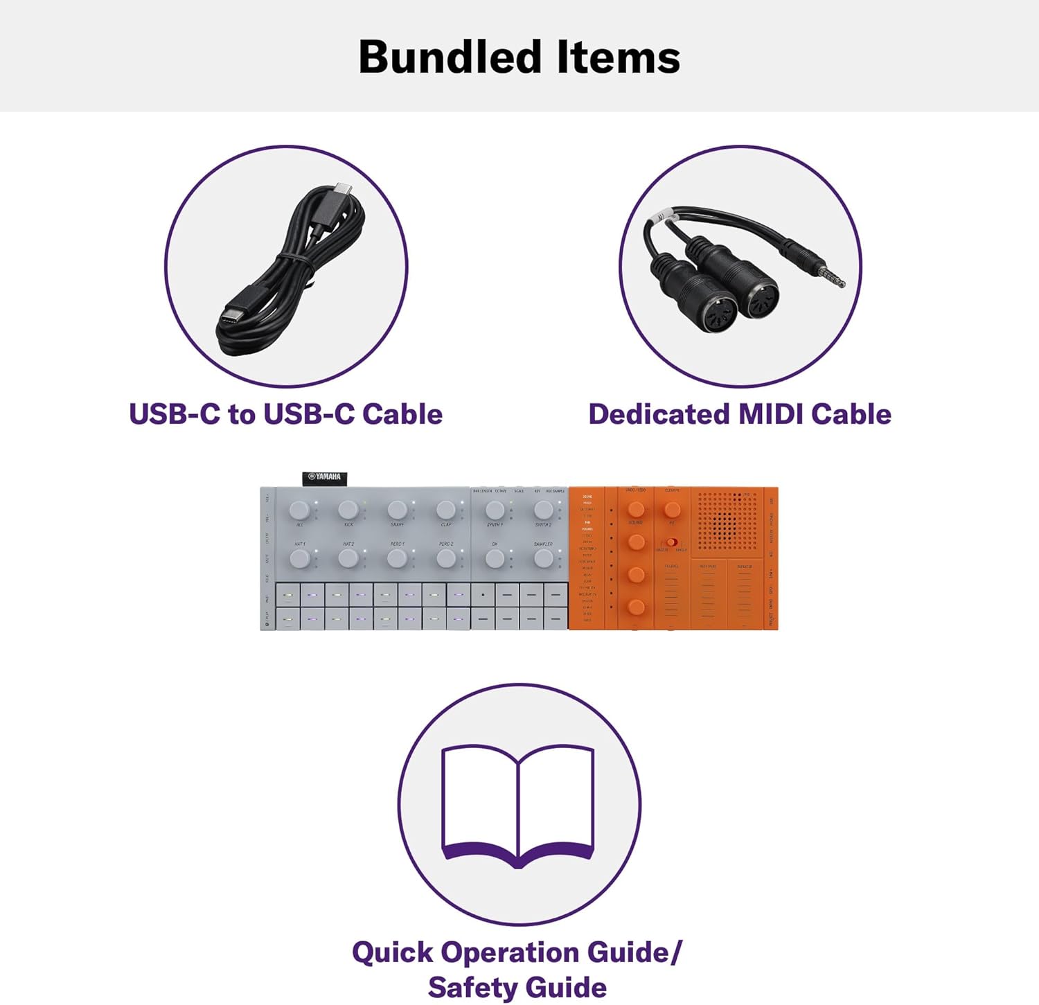 Yamaha SEQTRAK Mobile Music Ideastation, Advanced Sequencer, Onboard Sampling, Build-In Speakers and Microphone, Orange