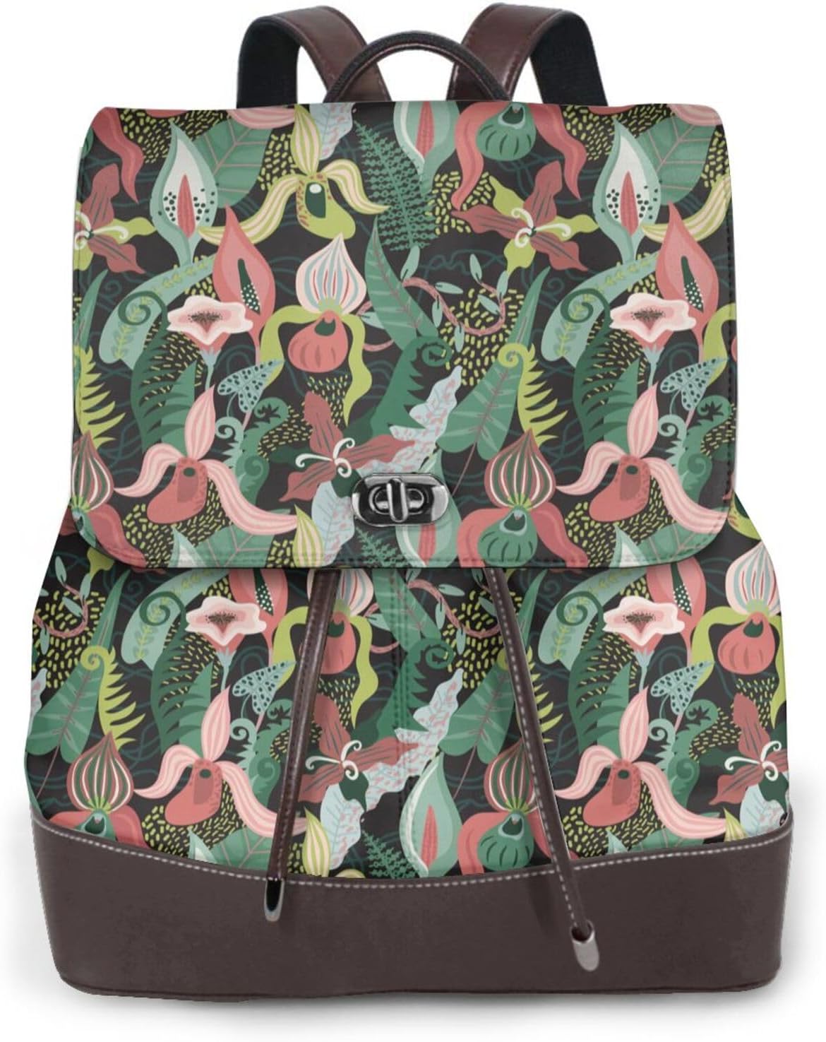 Jungle for Womens Backpack Purse Microfiber PU Anti-theft Large Fashion Designer Travel Bag Ladies Shoulder Bags