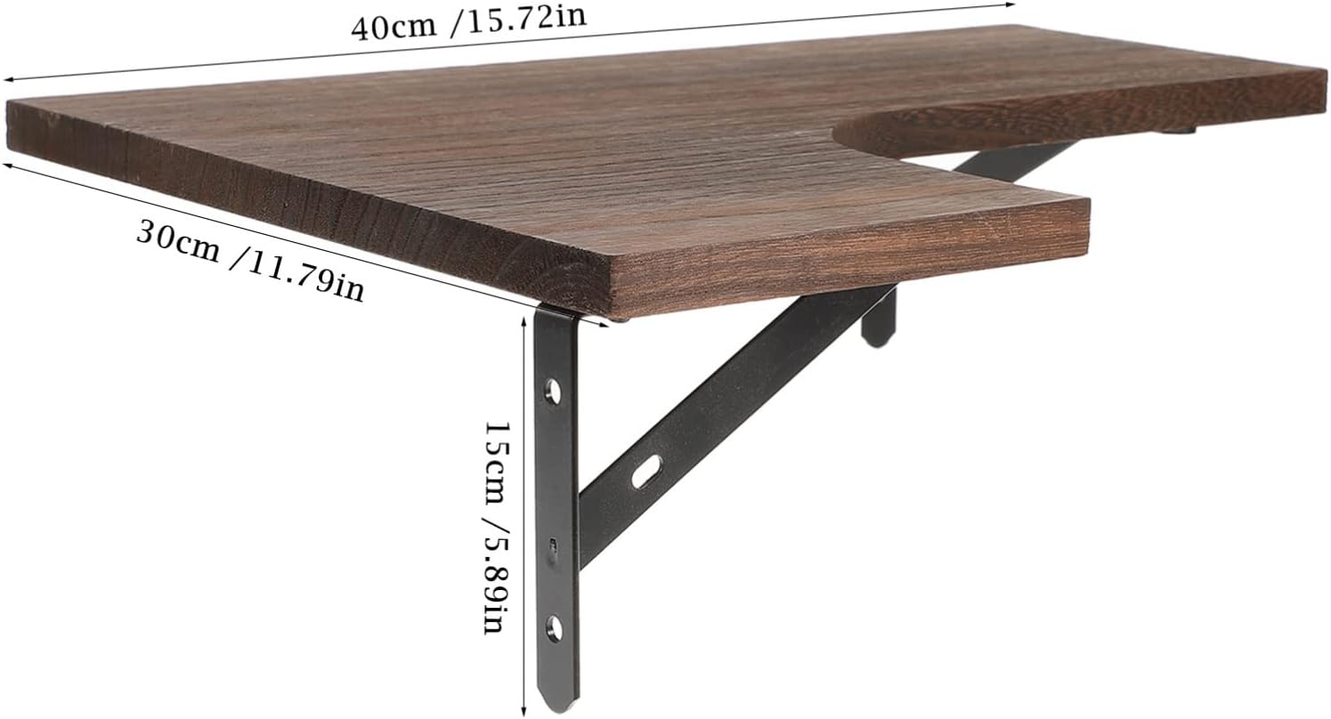 Angoily Wooden Corner Storage Rack for Bathroom and Kitchen Multi-Purpose Organizer Wall-Mounted Design Elegant and Space-Saving for Home Decor and Storage Needs