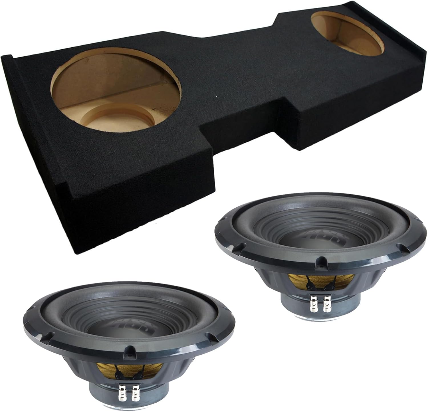 Alpine Compatible with 2014-2018 Chevy Silverado Crew Cab Truck Sealed Dual 12