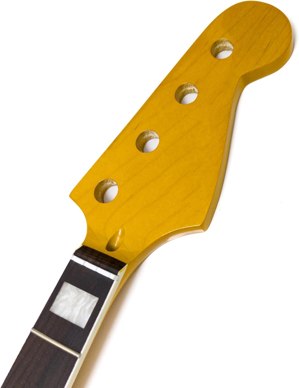 20 Frets Maple 4-String Bass Guitar Neck for Fender Jazz Bass, Rosewood Fingerboard, 38mm Nut, Adjustable Truss Rod, Gloss Finish