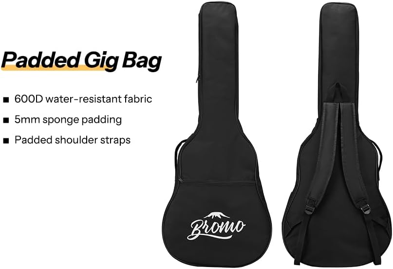 Bromo BAT 4CEL SG Left Handed Solid Top Dreadnought Acoustic Guitar