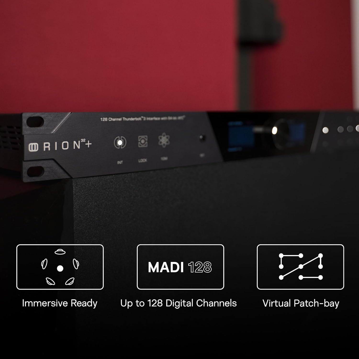 Antelope Audio USB Audio Interface w/32 Channel Mixing, Recording Studio Equipment for Production — Thunderbolt 3 Pro Audio Device Orion 32+ Gen 4 for PC Computer — Windows, macOS