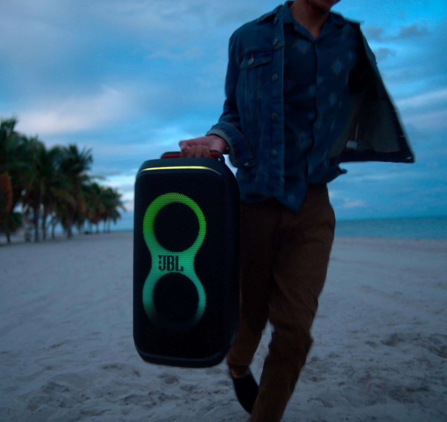 JBL PartyBox Club 120 Portable Bluetooth Speaker Bundle with divvi! Protective Transport Bag