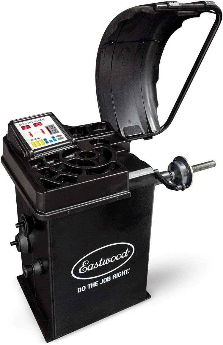 Eastwood Professional Car Tire Balancer Machine | Electronic Wheel Balancing | Digital Machine Balance Tire | High Precision Automotive Tools | Tire Repair Kit | 1 Year Warranty Included