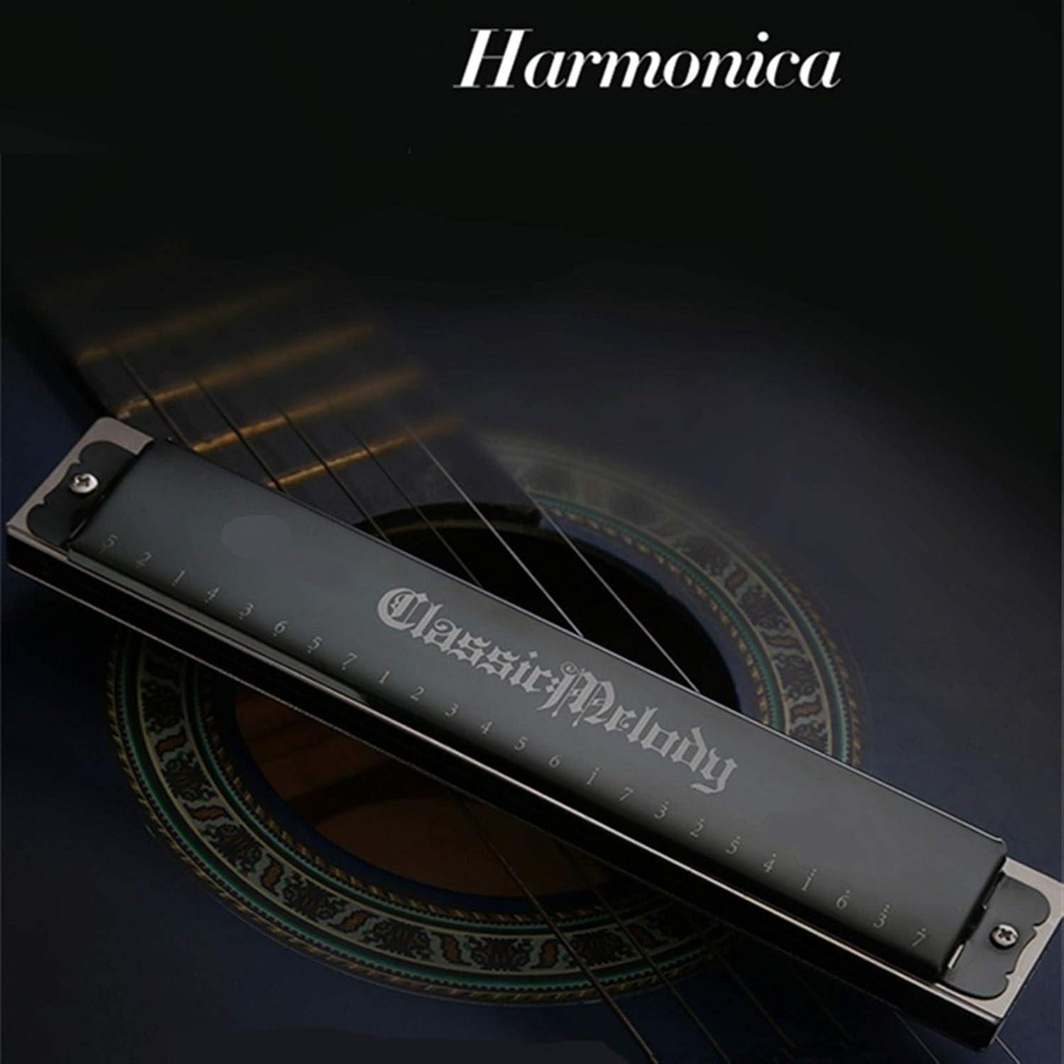 Harmonica Harmonica Key of C Gaita De Boca Harmonica Folk Armonica Holes Harp Tremolo Instrumentos Musicales Harmonica Black