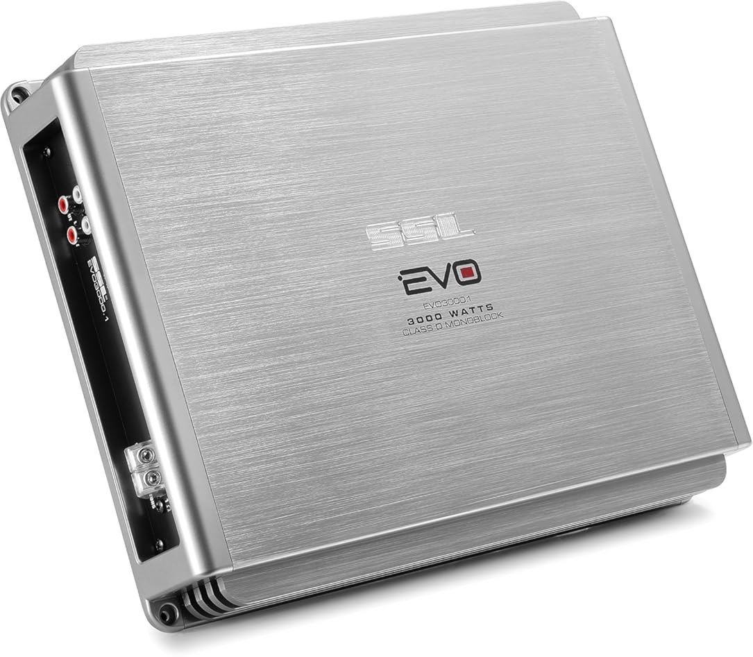 Sound Storm Laboratories EVO3000.1 Class D Monoblock Car Audio Amplifier - 3000 High Output, Low Level Inputs, Hook Up to Subwoofer for Bass