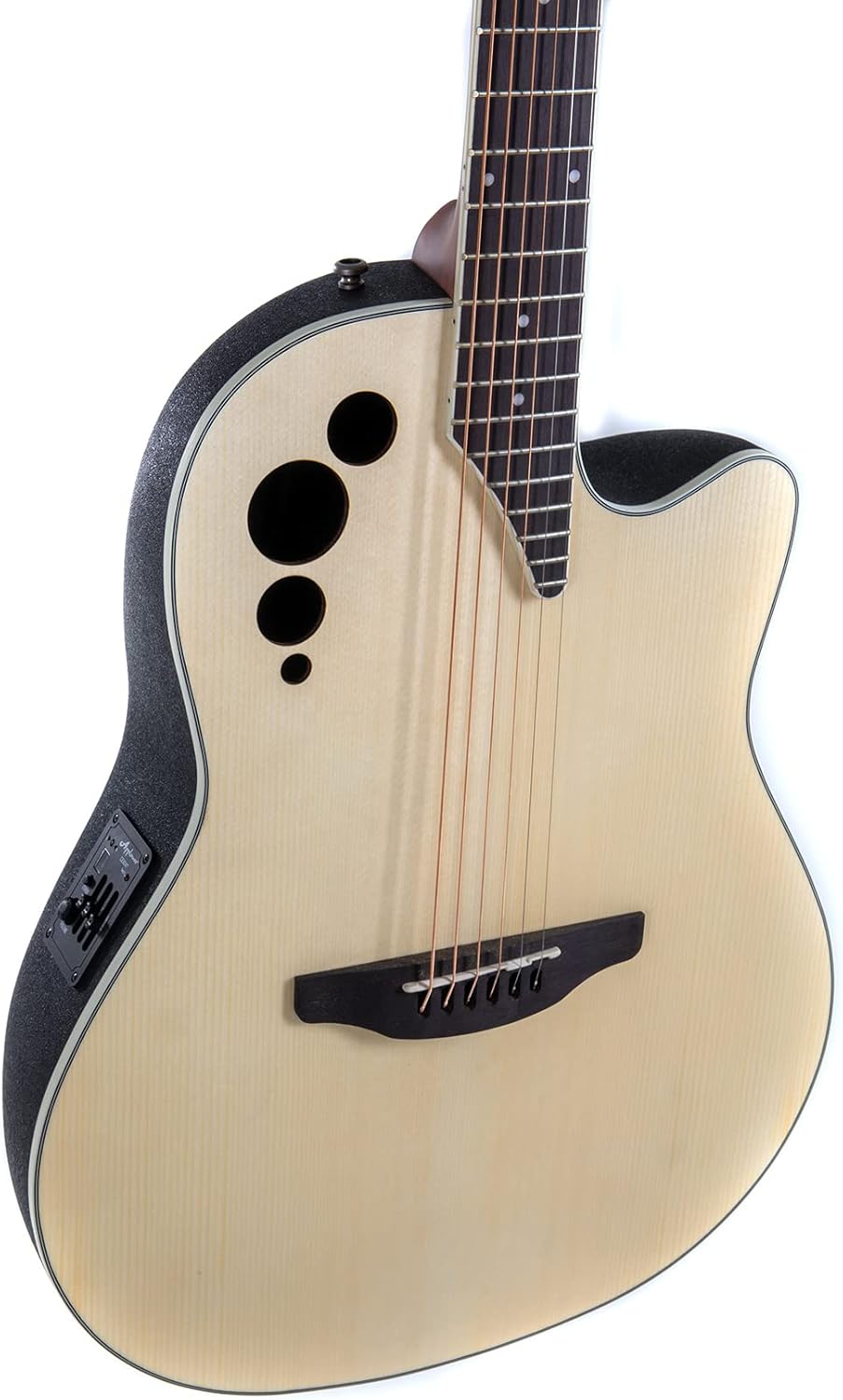 Applause AE44 Mid Cutaway Elite Acoustic Guitar Natural Satin AE44-4S