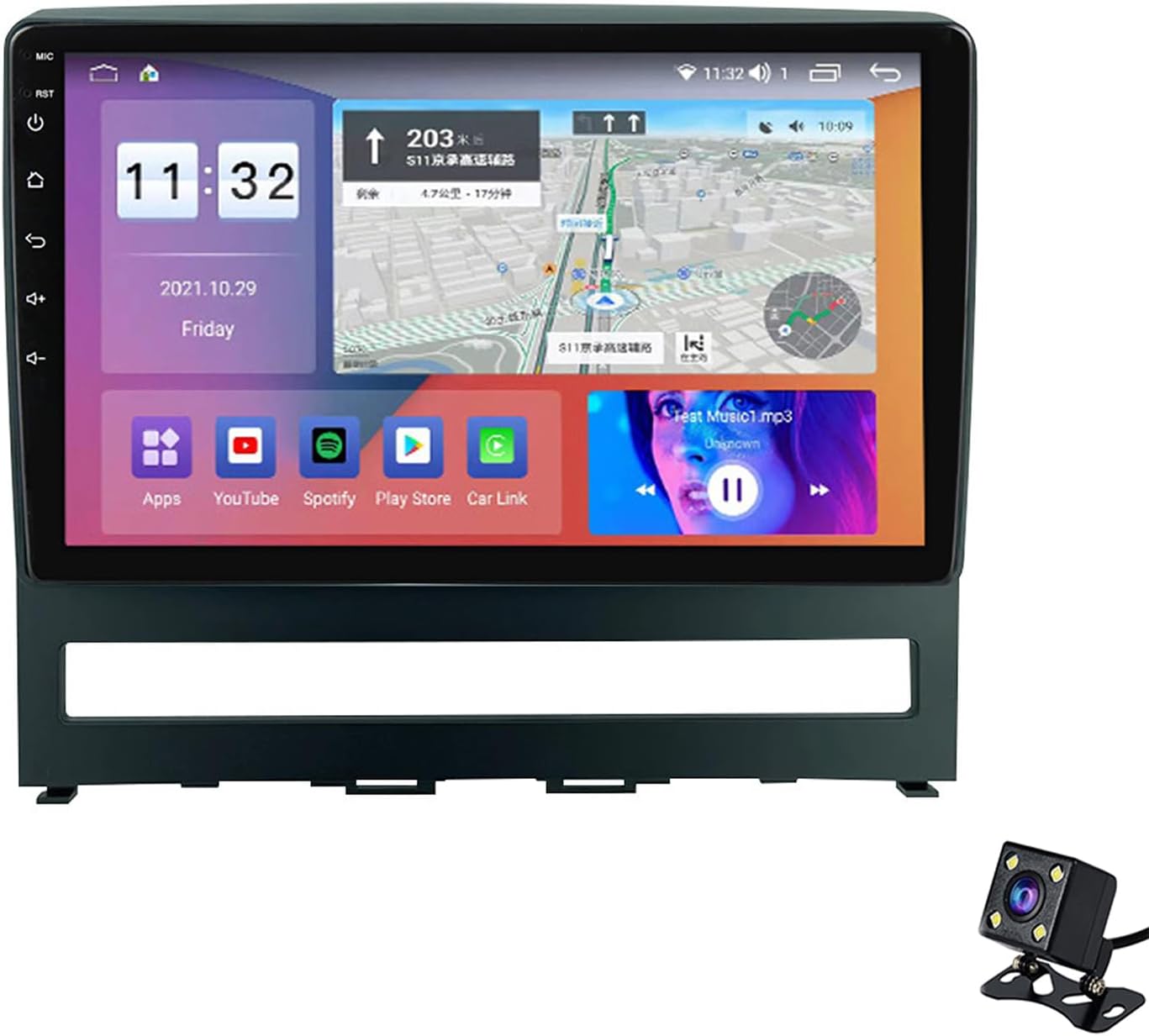 Wireless CarPlay Screen for Car, Android Auto Head Unit 9