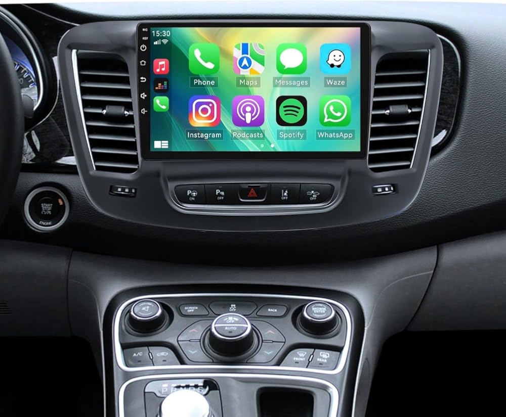 Double Din Car Stereo Radio Compatible for 200 200C 200S 2015-2019 with CarPlay Android Auto, 9