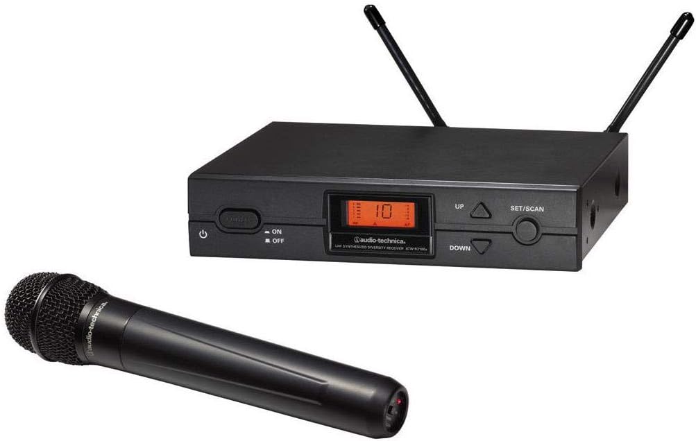 Audio-Technica 2000 Series Wireless System Audio Technica 2000 Series Handheld System (ATW-2120BI), Black