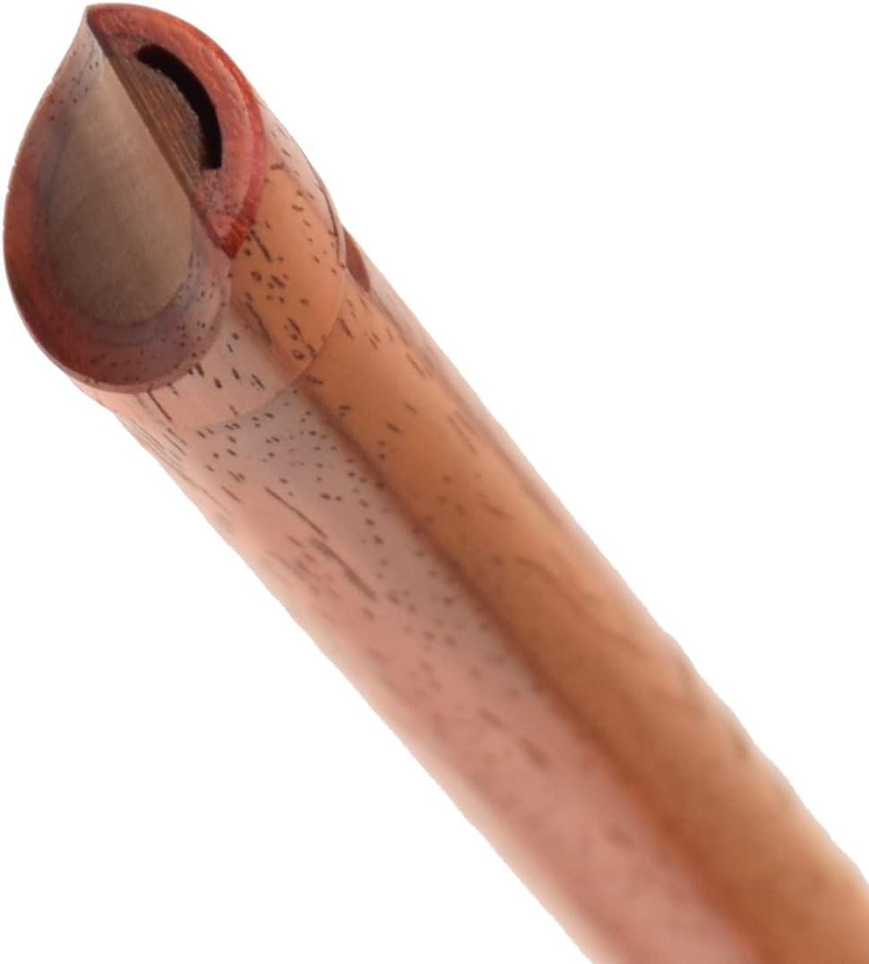 Key of D Whistle PD-02 Fipple Flute (svirel) Great Sound Hand Carved Flute Folk Wind Music Instrument Handmade Woodwind Brown, Brown wood
