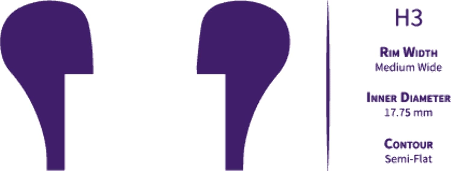 Houghton Horns Mouthpiece Rims Black H-Kote H3 17.75 mm