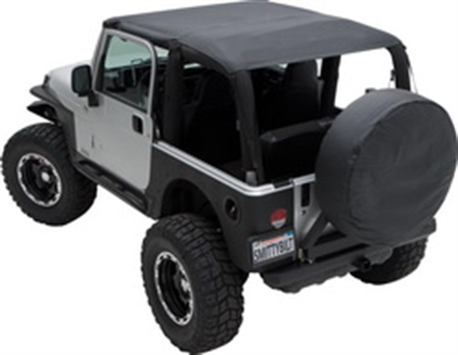 SmittyBilt EXTENDED TOP DIAMOND BLK - SB93635