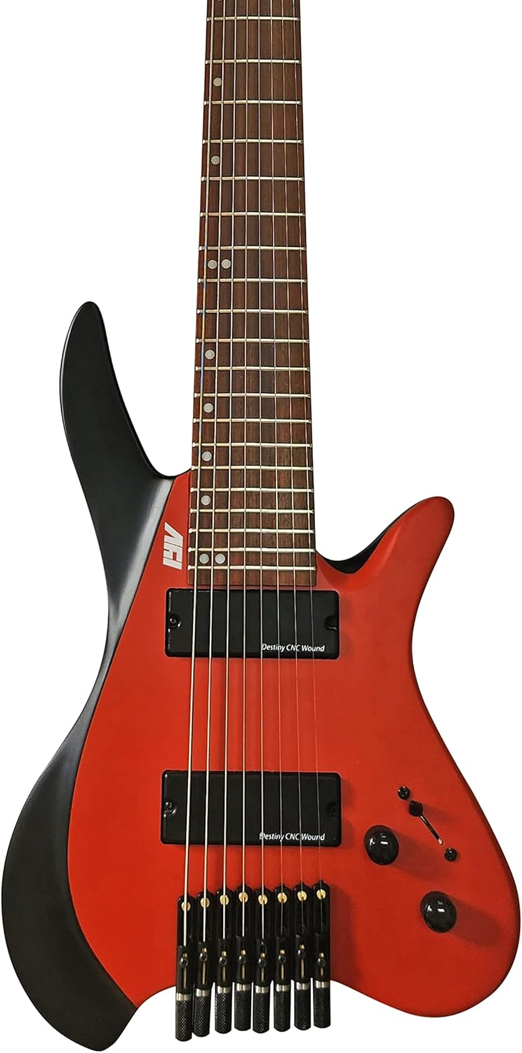 IYV - IEHL8-300 Headless 8-String, Red black
