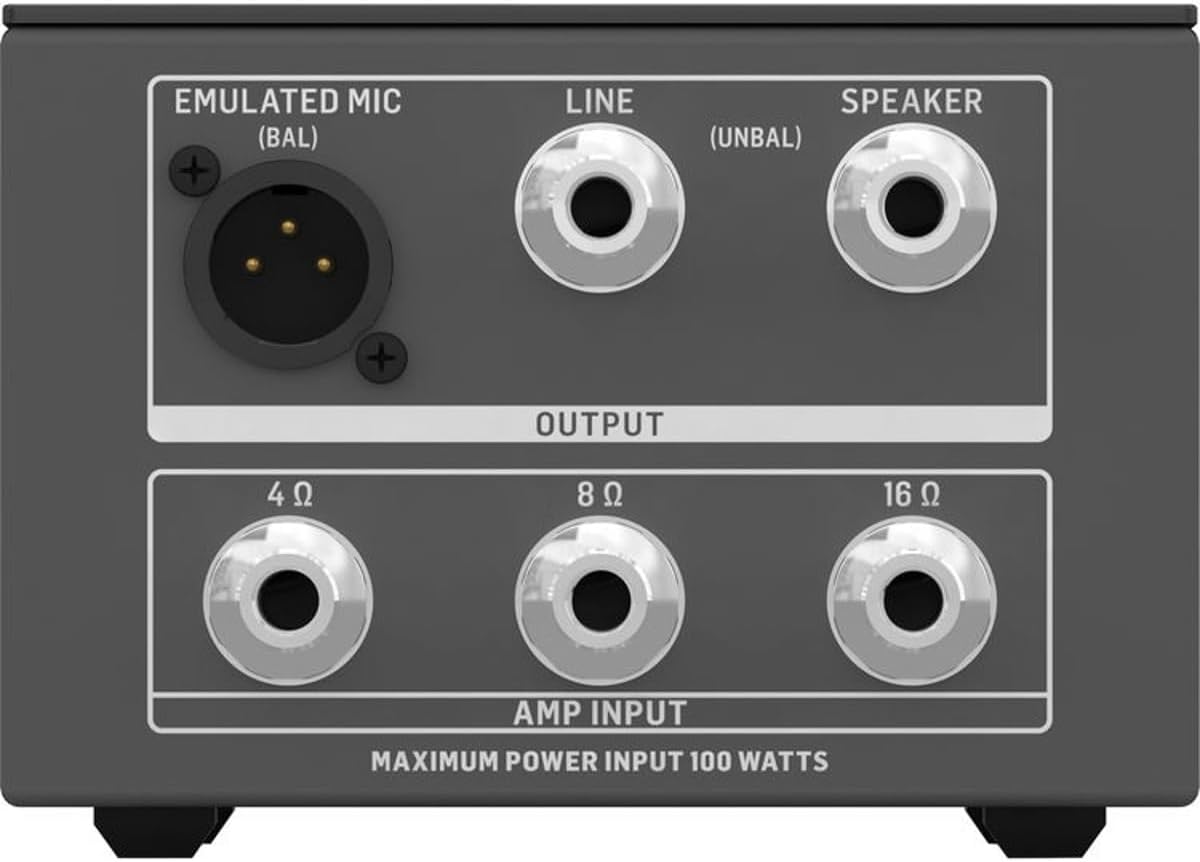 Bugera POWER SOAK PS1 Passive 100 Watt Power Attenuator for Guitar and Bass Amplifiers with Emulated Mic Output