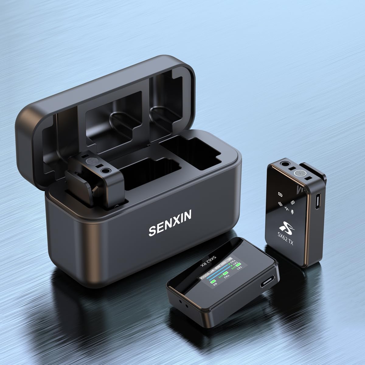 Professional Wireless Lavalier Lapel Microphone for iPhone, iPad, Mini Video Recording Mic for Interview Video Podcast Vlog YouTube & Livestream, Noise Reduction, Plug & Play (Pro Mics with Base)