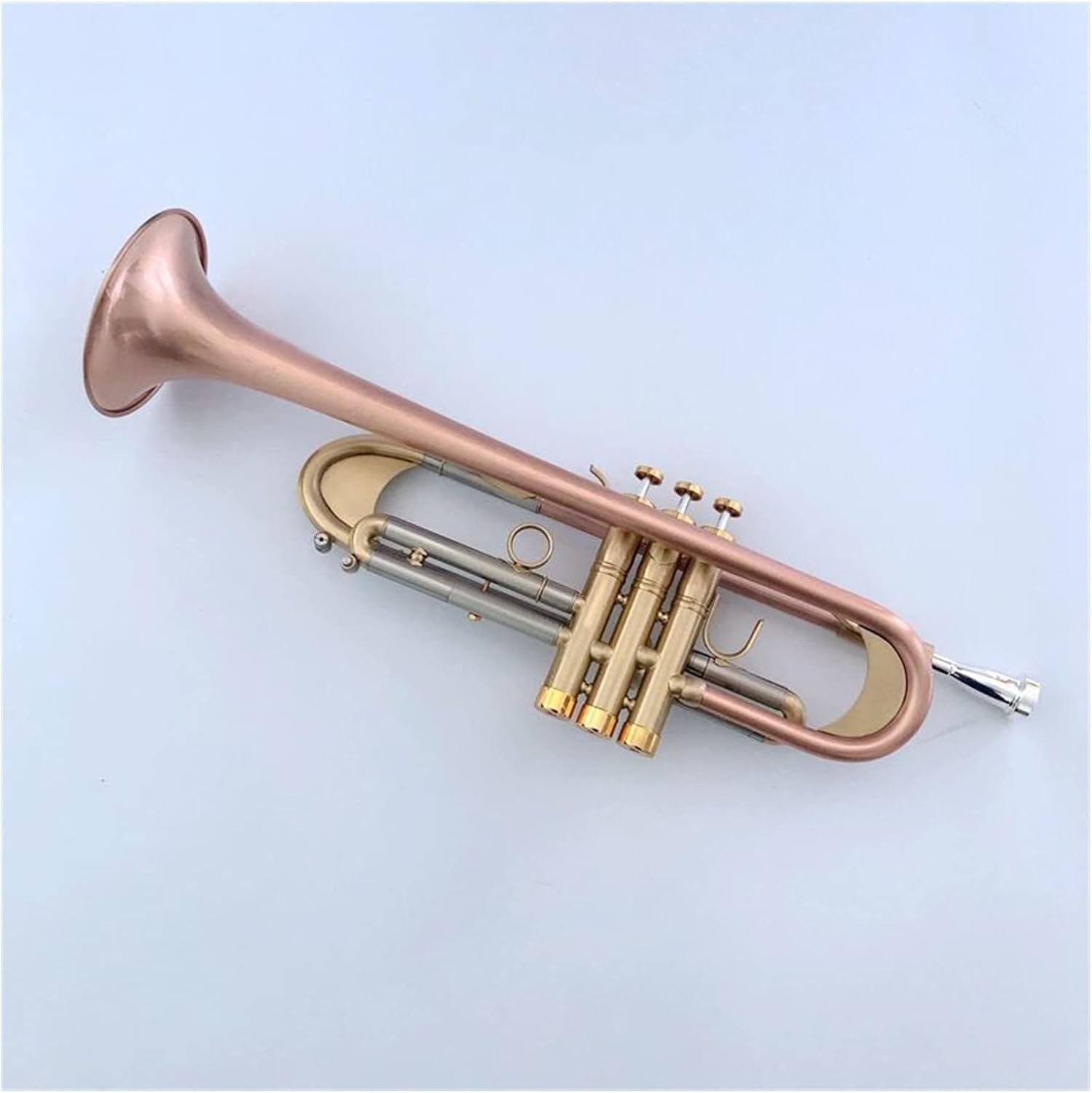 Matte B-Flat Professional Trumpet Brass Instrument Tone Trumpet Horn for Beginners/Professionals Professional Trumpet (Color : 01)