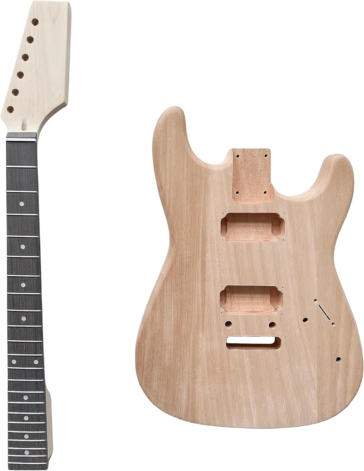 DBL DIY Guitar Kit for Beginners and Professionals,Right Handed with Mahogany Body Rosewood Fingerboard,Build Your Own Guitar