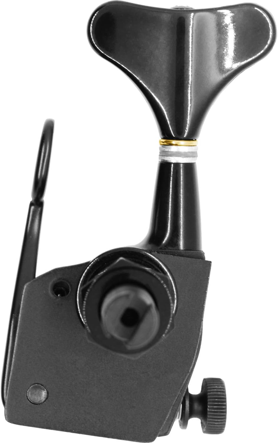 Hipshot GB7 Bass Xtender Bass Side Black Bundle with a Lumintrail Polishing Cloth