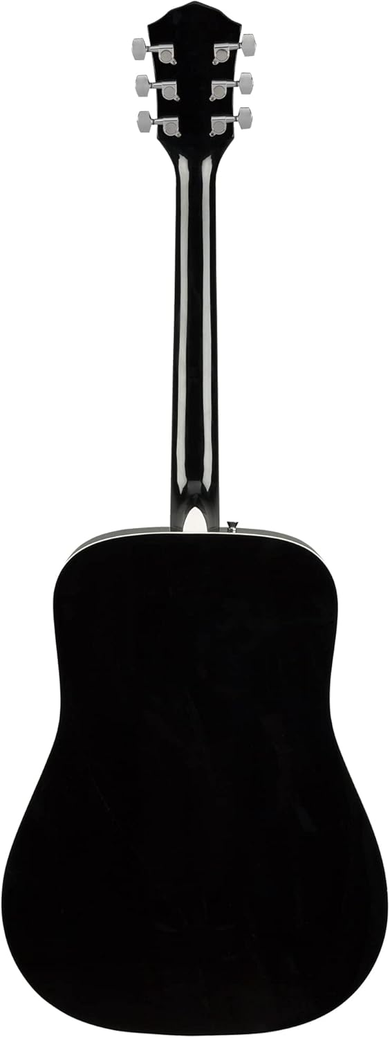 Fender FA-125 Dreadnought Guitar - Black Bundle with Hard Case, Tuner, Strap, Strings, Sting Winder, Picks, and Austin Bazaar Instructional Video