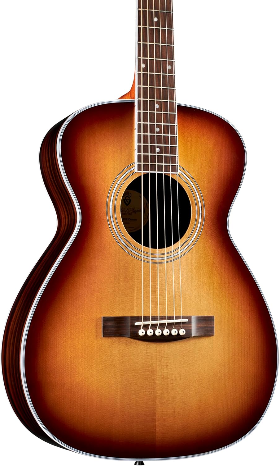 Guild M-260E Deluxe Concert Acoustic Guitar - Edge Burst