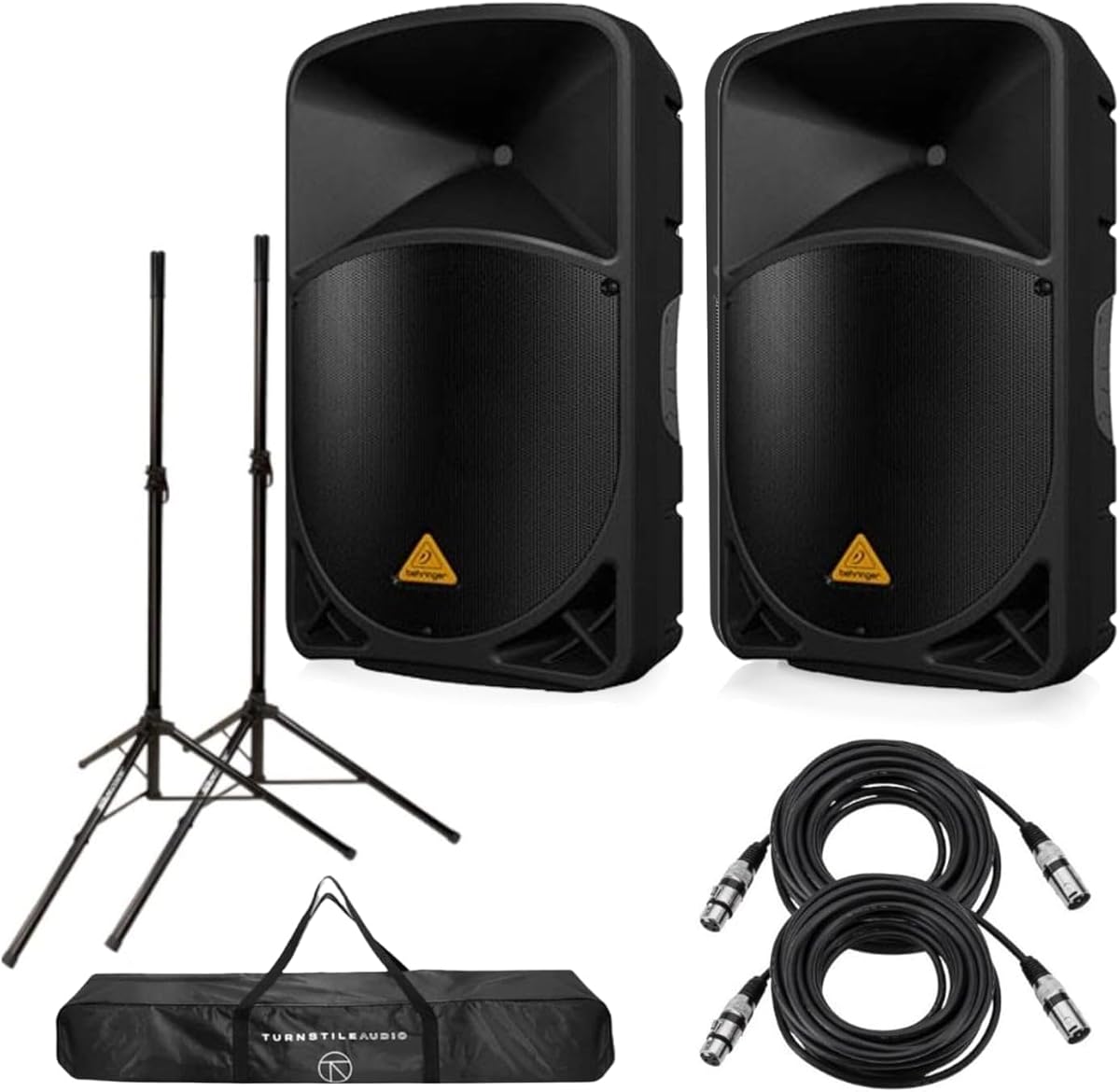 Behringer 2 Pack EUROLIVE B115D Active 1000-Watt 2-Way 15