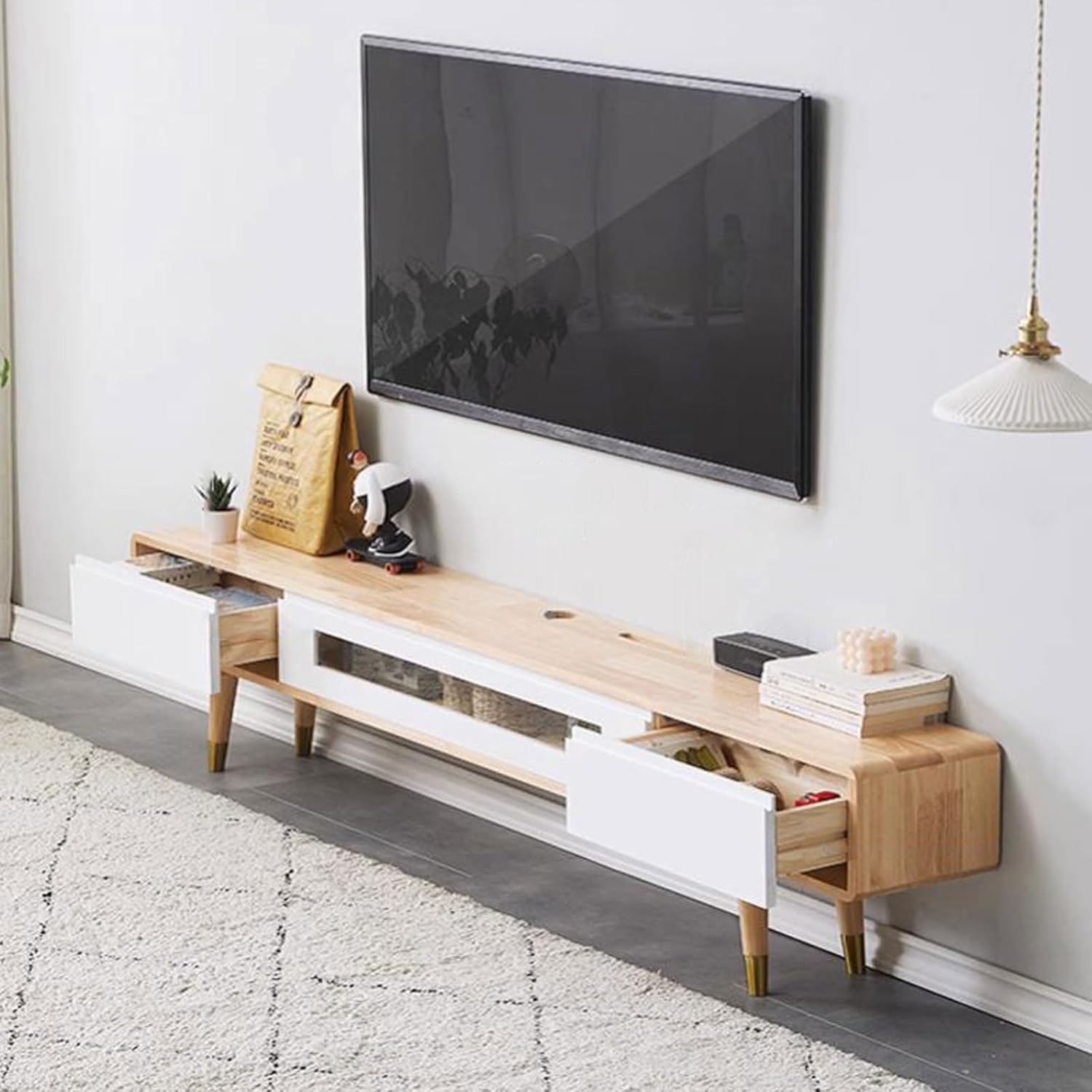 Floating TV Shelf Wall Shelf TV Cabinet Entertainment Center Storage Cabinet Book Shelf Gaming Console Wall Cabinet TV Stands Open shelf Goods Rack With drawer Wall Mount Corner Shelves TV Bracket