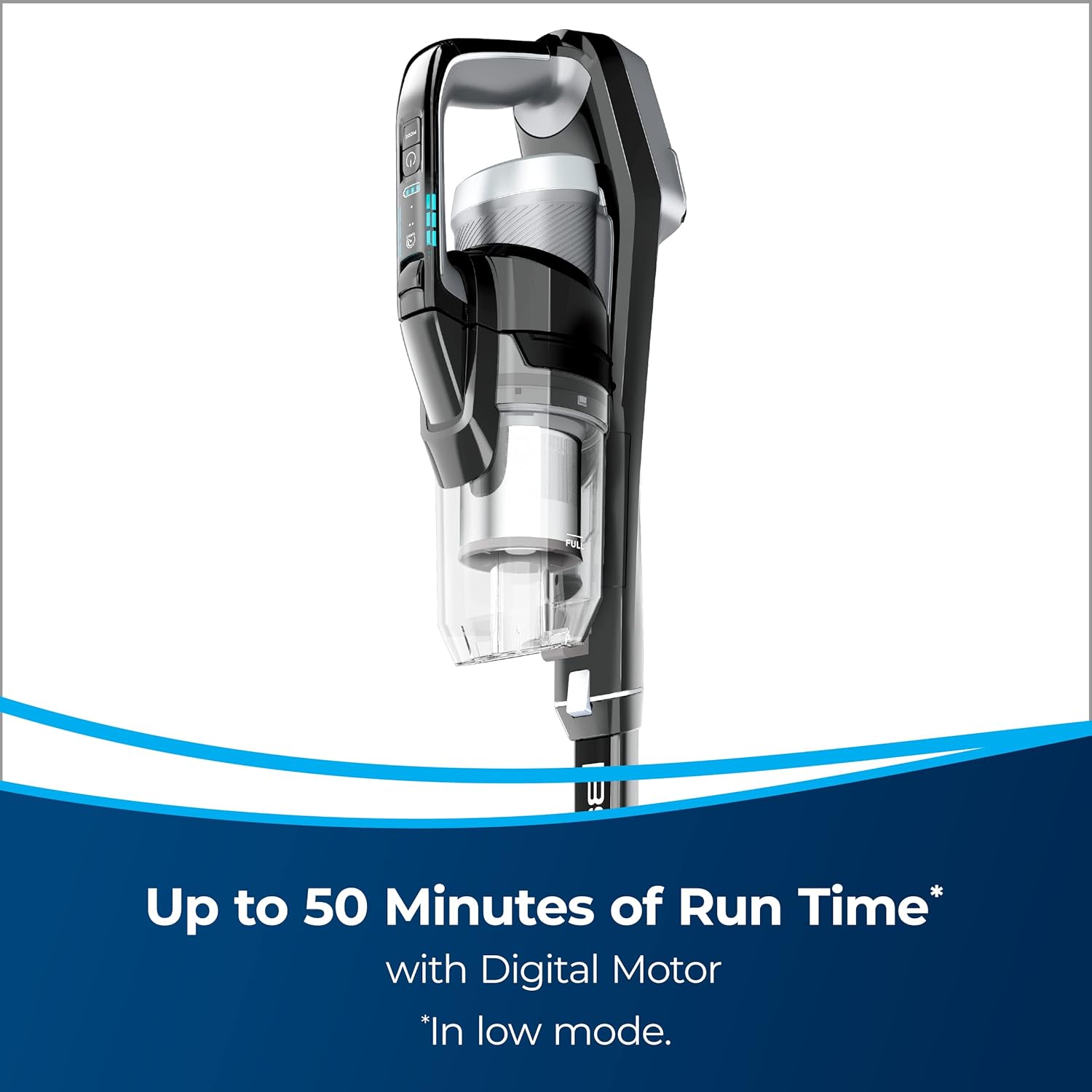 Bissell ICONPet Turbo Vacuum with Powerful Turbo Boost Suction, Tangle Free Brush Roll, & Parking Break, LED Crevice + Dusting Brush Tool, LED Motorized TurboBrush Tool, & Wall Mount. Color May Vary