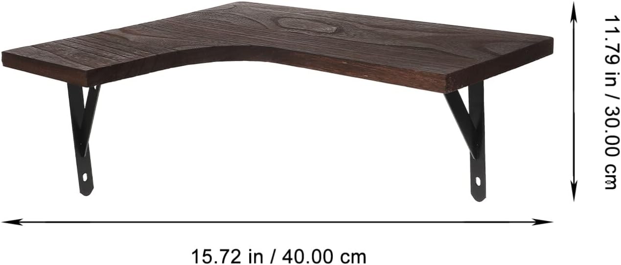 STOBAZA Toilet Storage Rack Sundries Organizing Shelf Wall Mounted Shelves Vintage Design