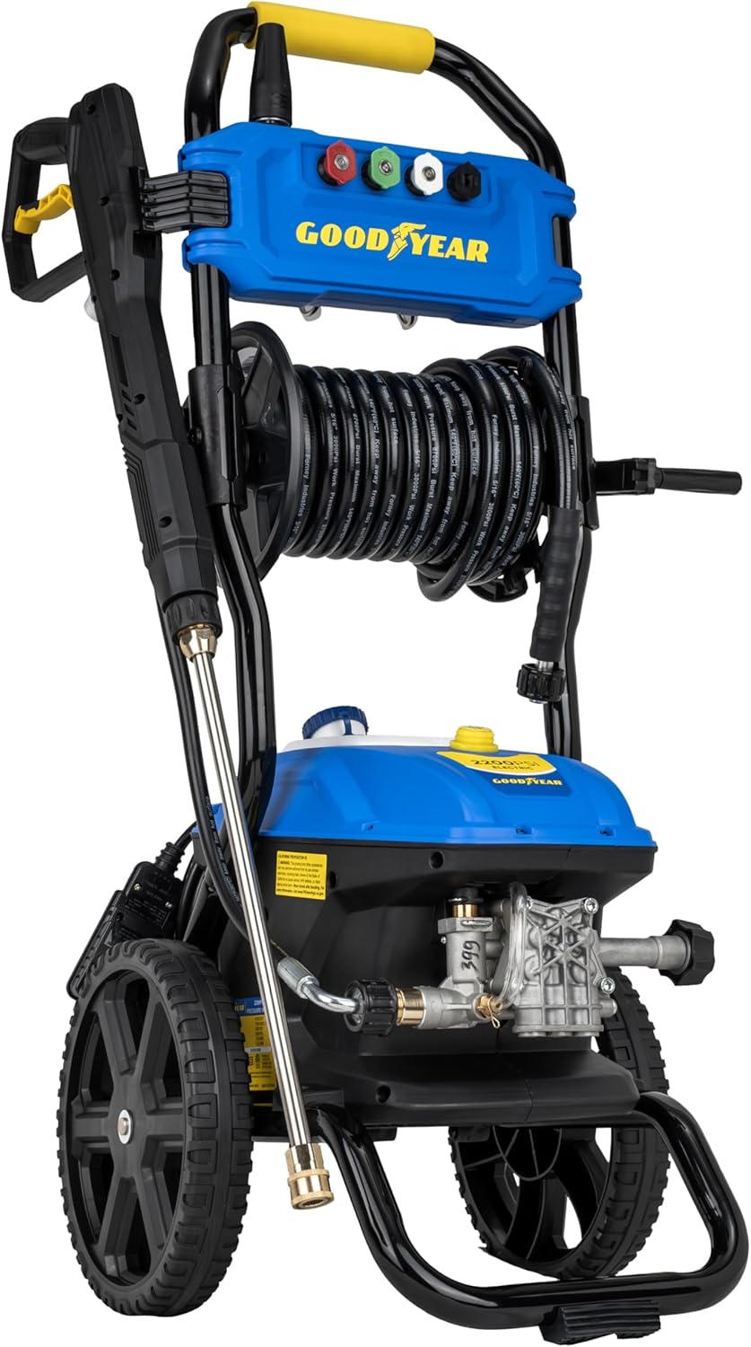 Goodyear 2200 PSI Vertical Electric Pressure Washer - 1.6 GPM