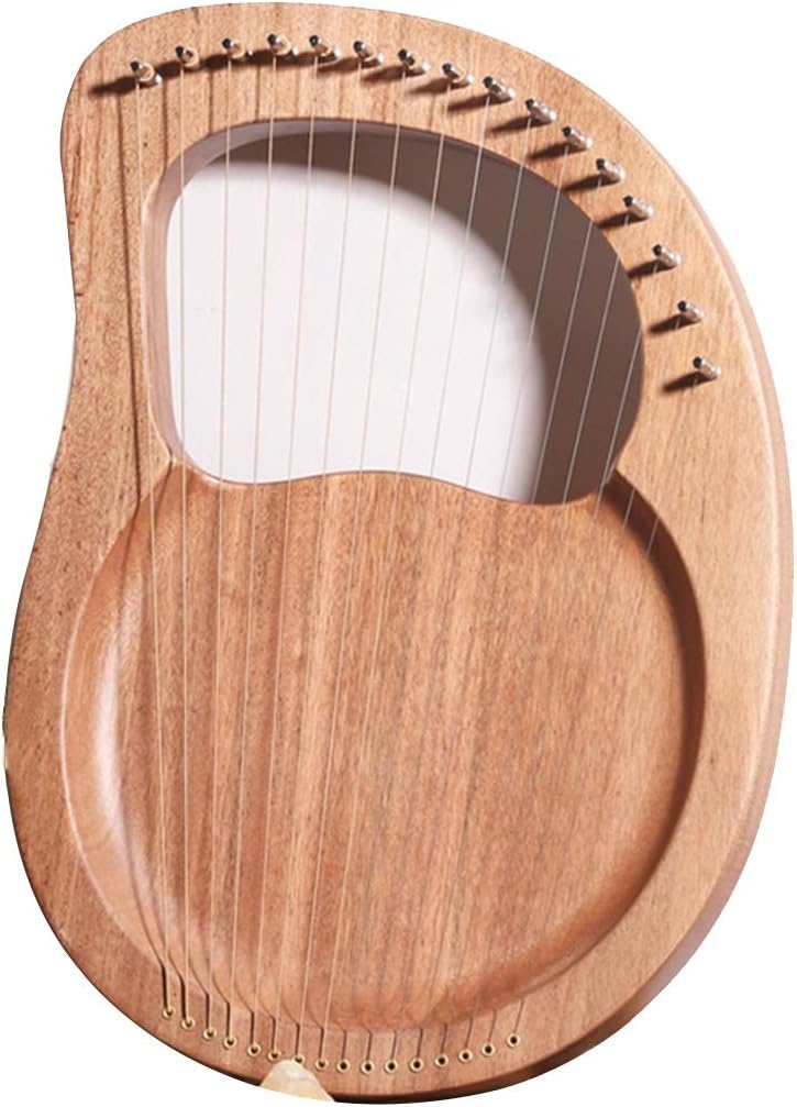 JOYGOOD Harp Autoharps Lyre Plate-Type Small Stringed Instrument, Humanized Design of The Harps, with Performance Package, Strings, Tuning Wrench (Color : Natural, Size : 16 String)