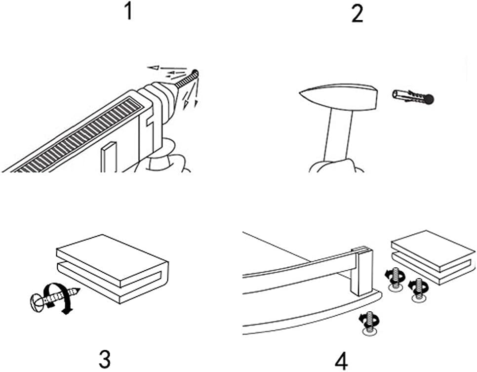 Kitchen Shelf Creative Bathroom Lavatory Double Glass Wall Mount Towel Bar Rustproof Stainless Steel Storage Corner Stand Shower Caddy 2 Tier Bath Organizer Holder with 4 Hooks