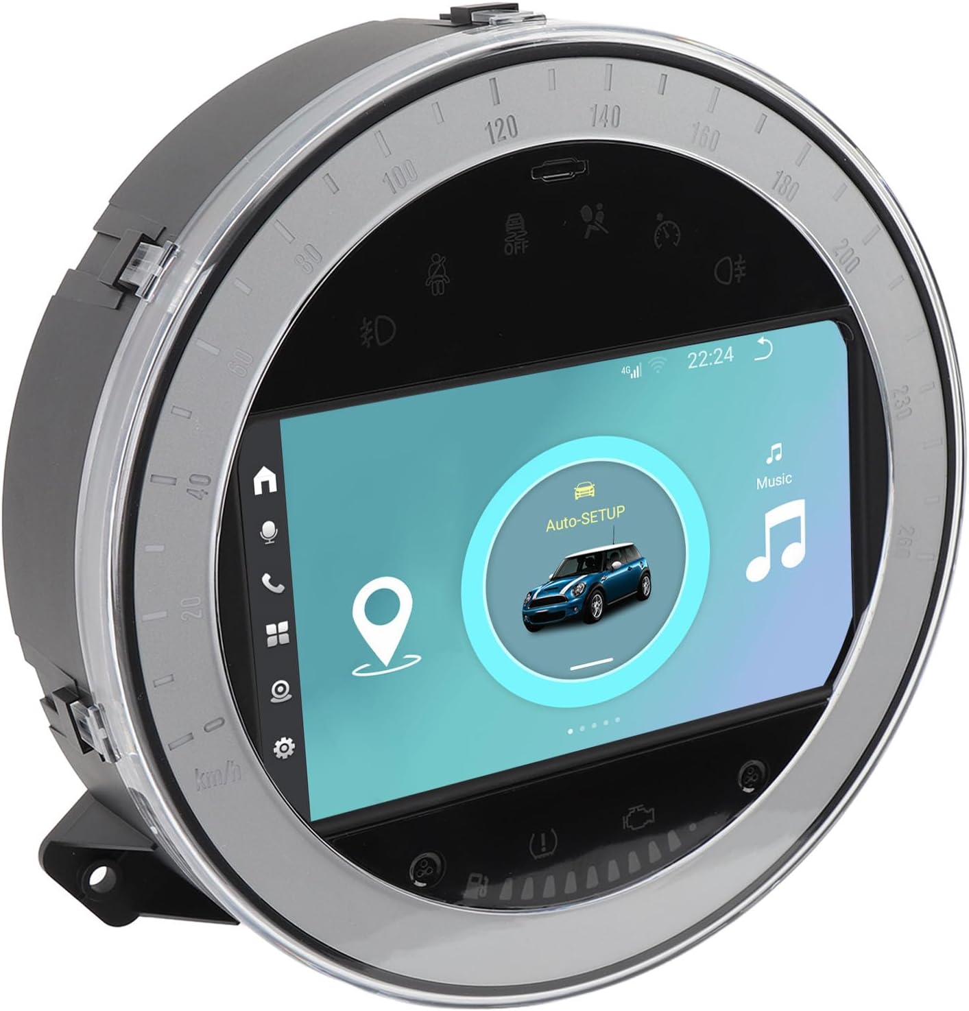 Car Head Unit Receiver, 7in Car Stereo 8GB 64GB Support for Carplay Wire less for Android 13 Easy Navigation for R55 R56 R57