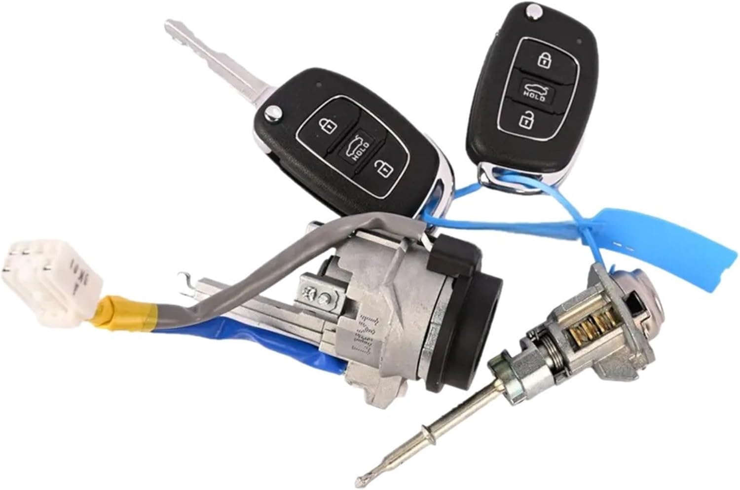 Door Lock Cylinder Key Ignition Start Set with 2 Keys for Hyundai Elantra 2015-2020 Replace# 81905-F0500 81905F0500