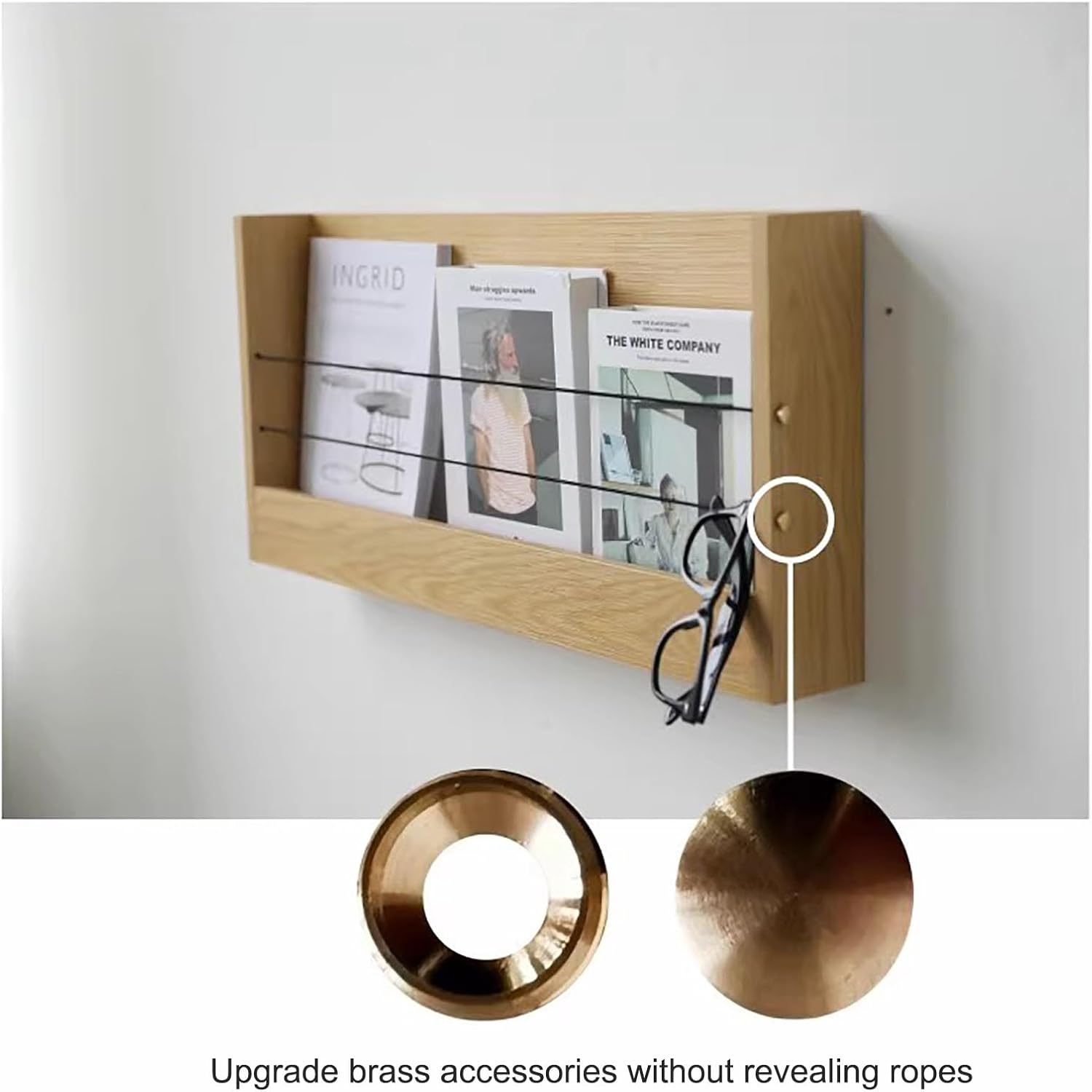 Wall Decorative Bookshelf,Floating Wall Bookshelf,Premium Wood Floating Nursery Kids Bookshelf Wall Ledge Shelf for Kids & Aldult (Color : Light Brown 2, Size : 93x8x30cm/36.61x3.15x11.81in)