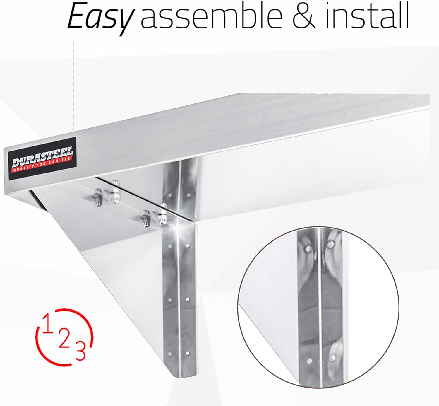 DuraSteel Heavy Duty Wall Mount Shelf - 36