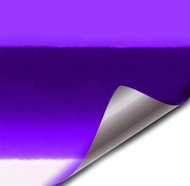 VViViD® Purple Chrome Wrap Vinyl with Air-Free Channels and Ready to Use Adhesive DIY (20ft x 5ft)